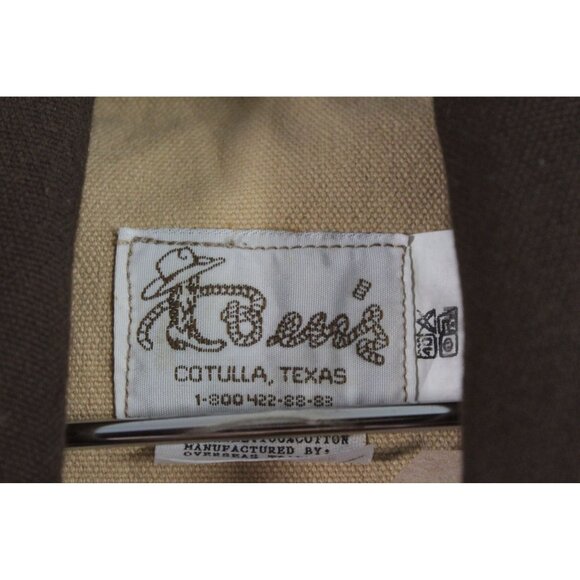 Vintage T'Bens Canvas Chore Coat Barn Jacket Tan/Brown Large - Picture 3 of 4